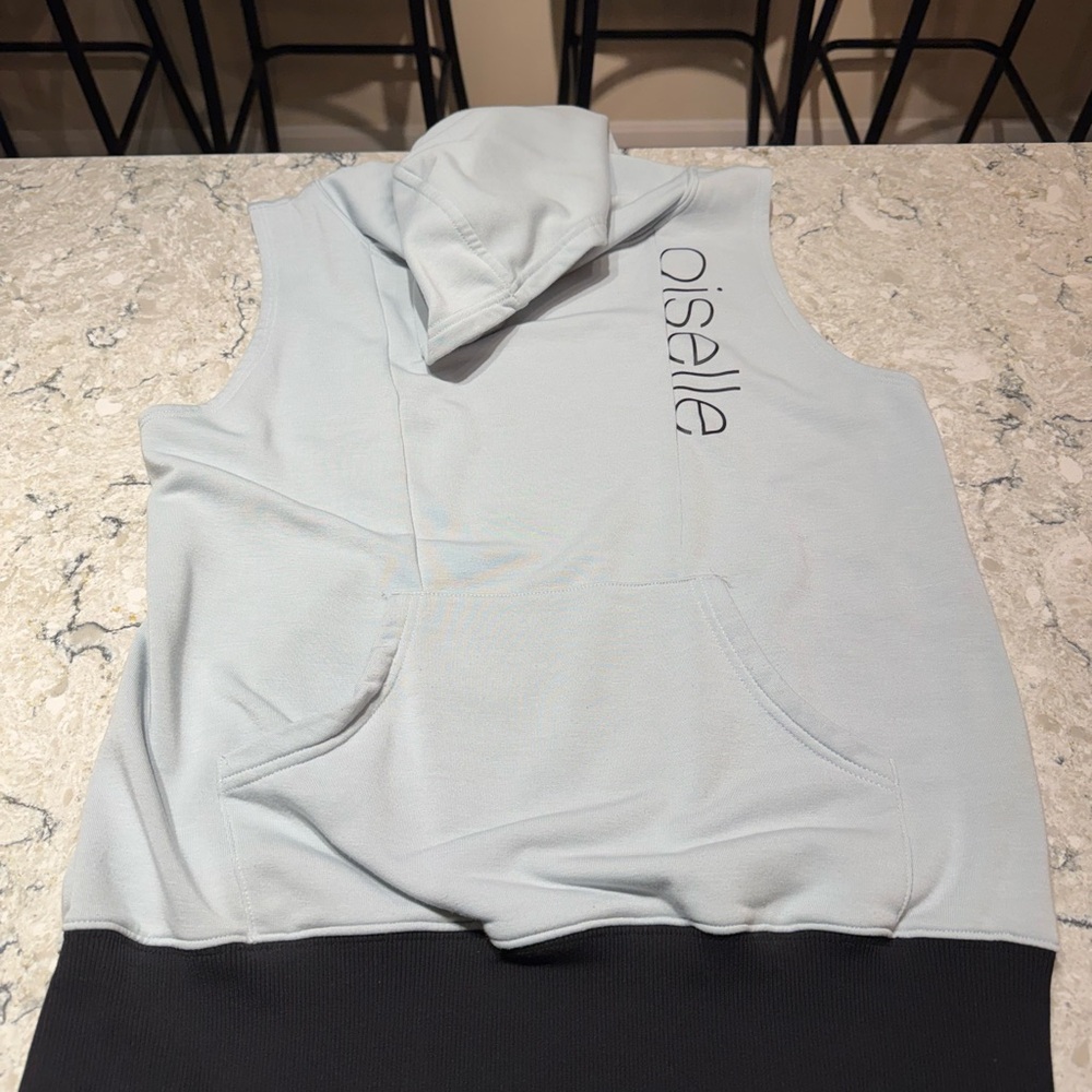 Oiselle white Sleeveless Hoodie